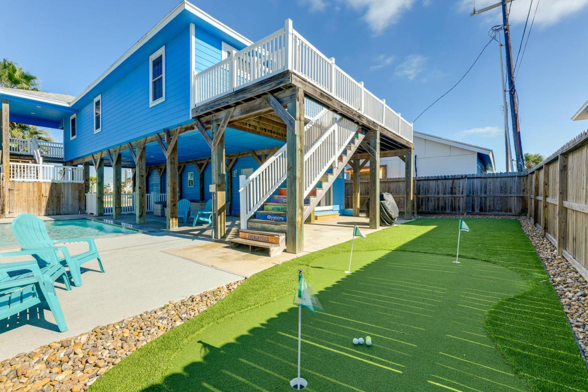 Trendy Port Aransas Home With Private Pool And Deck! Exteriör bild