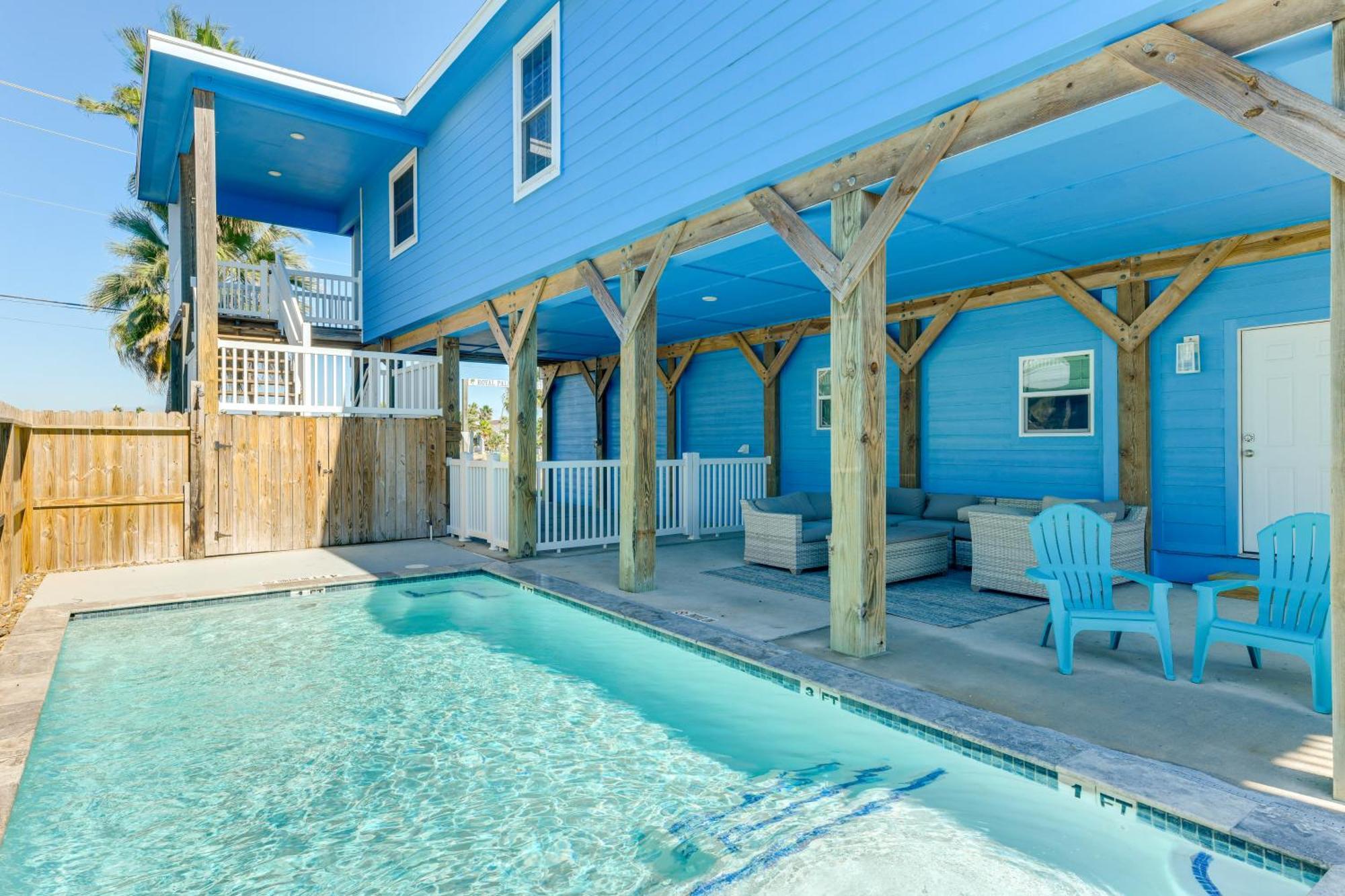 Trendy Port Aransas Home With Private Pool And Deck! Exteriör bild